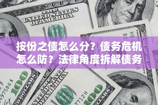 济南按份之债怎么分？债务危机怎么防？法律角度拆解债务分配与风险自保指南
