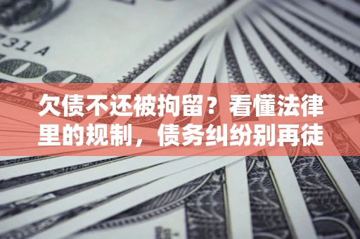 济南欠债不还被拘留？看懂法律里的规制，债务纠纷别再徒劳奔波