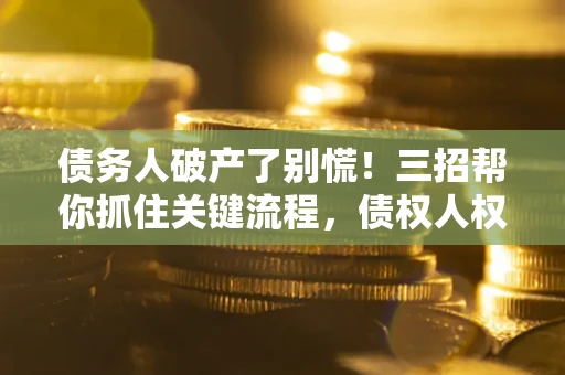 济南债务人破产了别慌！三招帮你抓住关键流程，债权人权益不再缩水