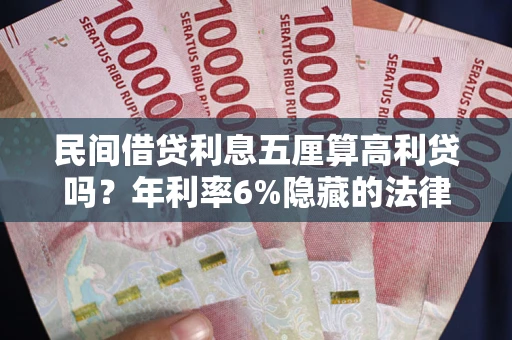 济南民间借贷利息五厘算高利贷吗？年利率6%隐藏的法律风险全解析
