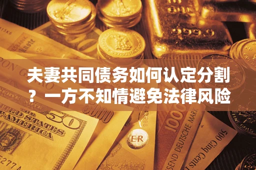 济南夫妻共同债务如何认定分割？一方不知情避免法律风险必看！